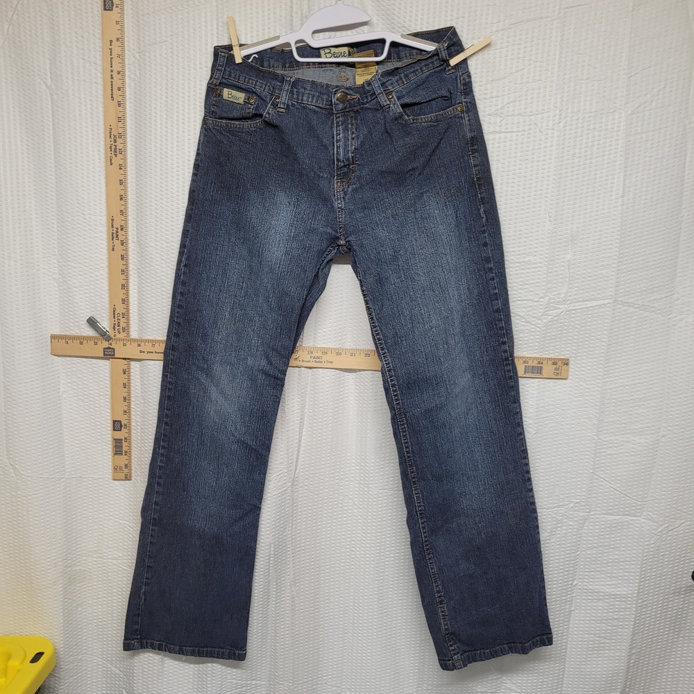 Berne Apparel Womens Straight Leg Denim Jeans Dark Wash‎ Size 16R WP925VBW